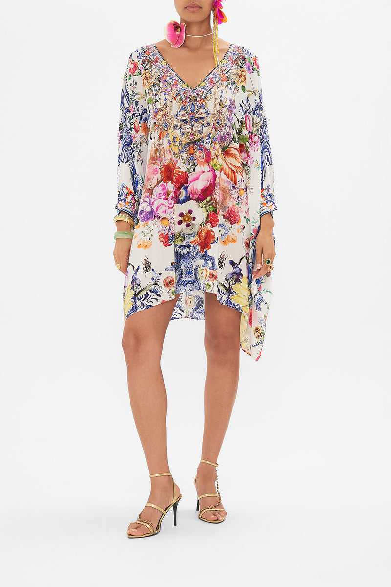SHORT KAFTAN WITH HARDWARE CHAMPAGNE COAST