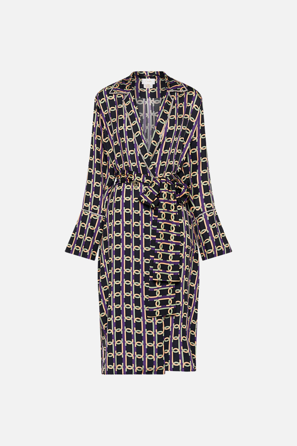 CAMILLA printed coat in Film Diva print