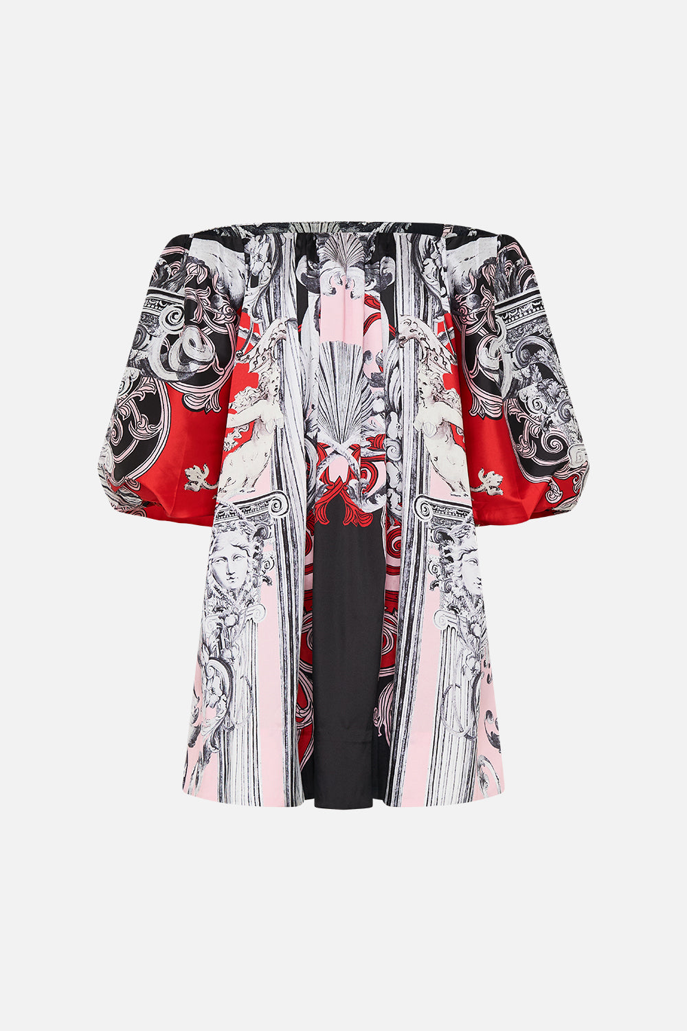 OFF SHOULDER PUFF DRESS MARK OF MEDUSA