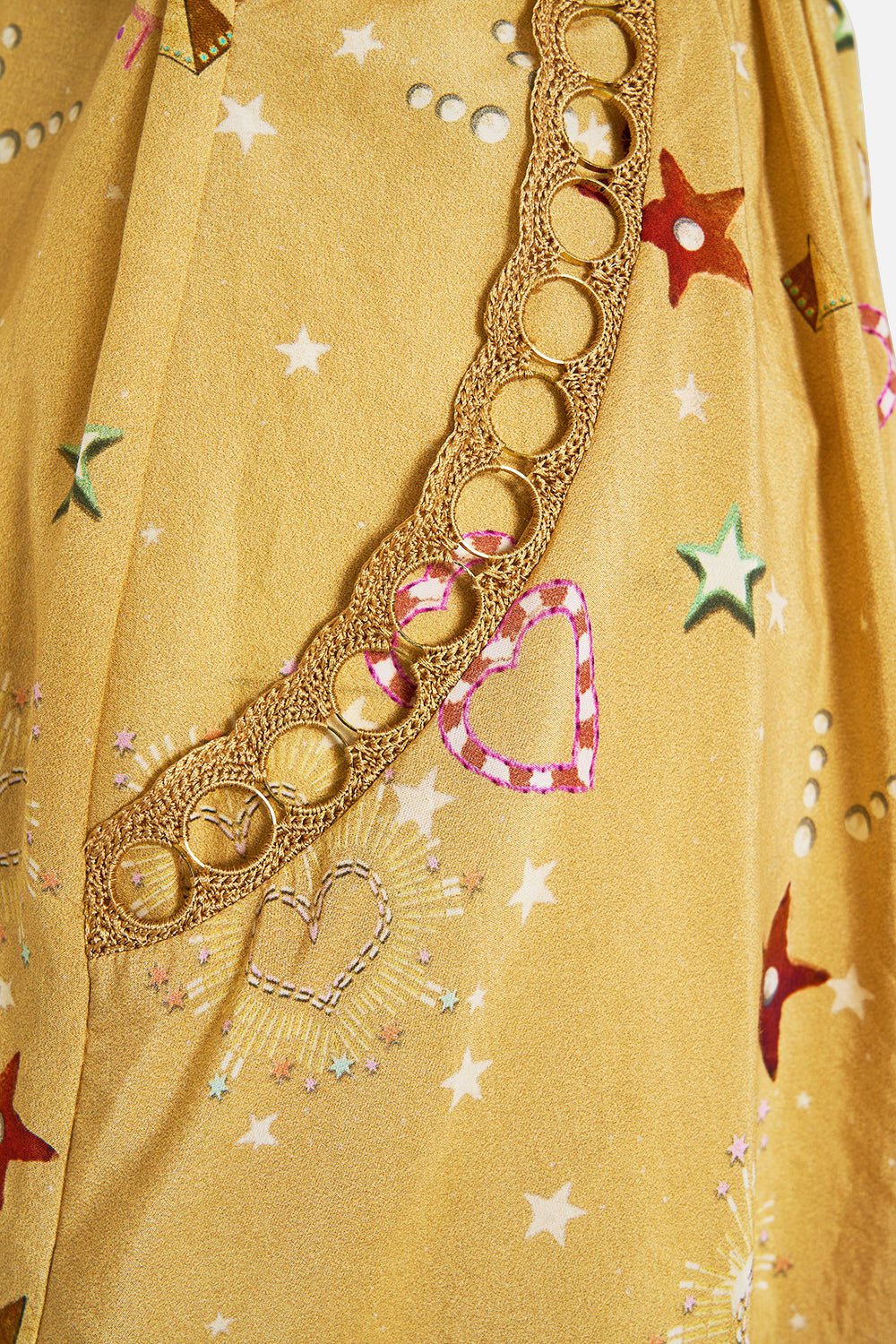 STRAPPY HIGH LOW DRESS WITH POCKETS ASWAN ABSTRACT