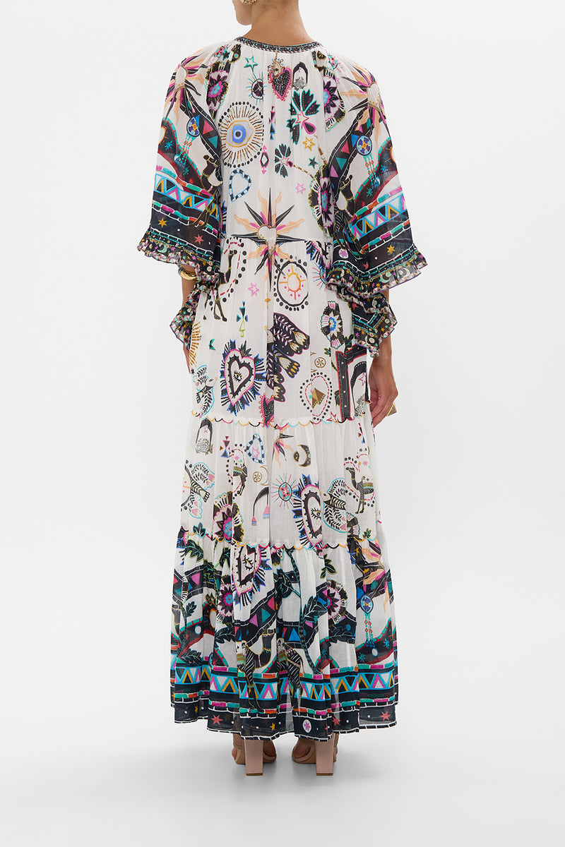 OVERSIZED BUTTON THROUGH SS SHIRT NUBIAN WONDERLAND