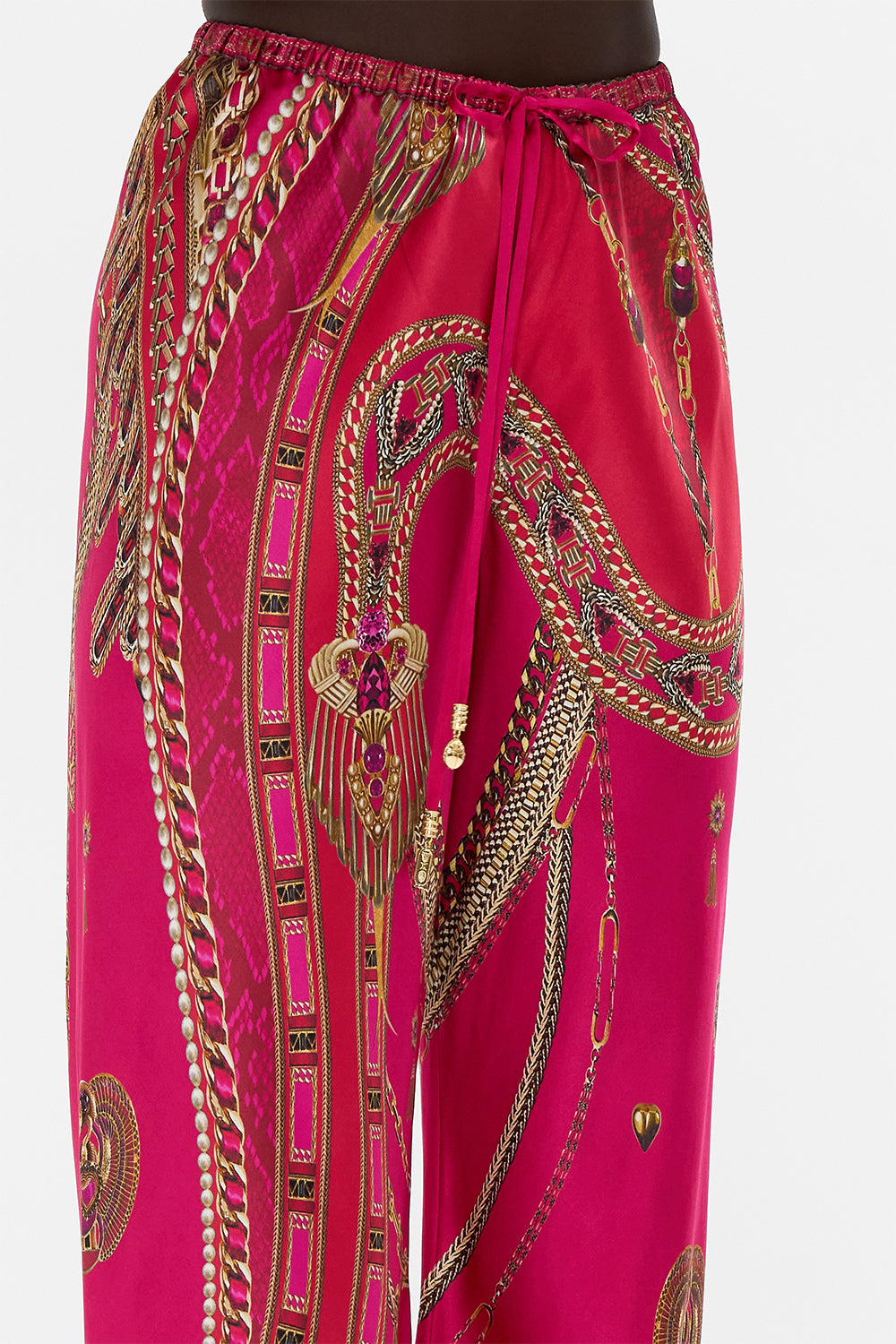 BIAS CUT DRAWSTRING PANT KISSED BY A COBRA