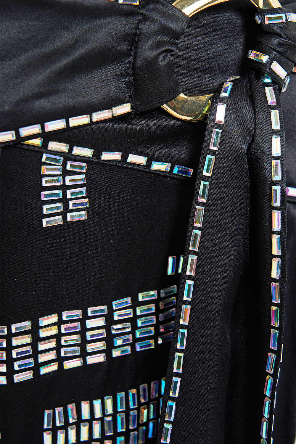 ASYMMETRICAL BELTED PANT READ MY GLYPHS