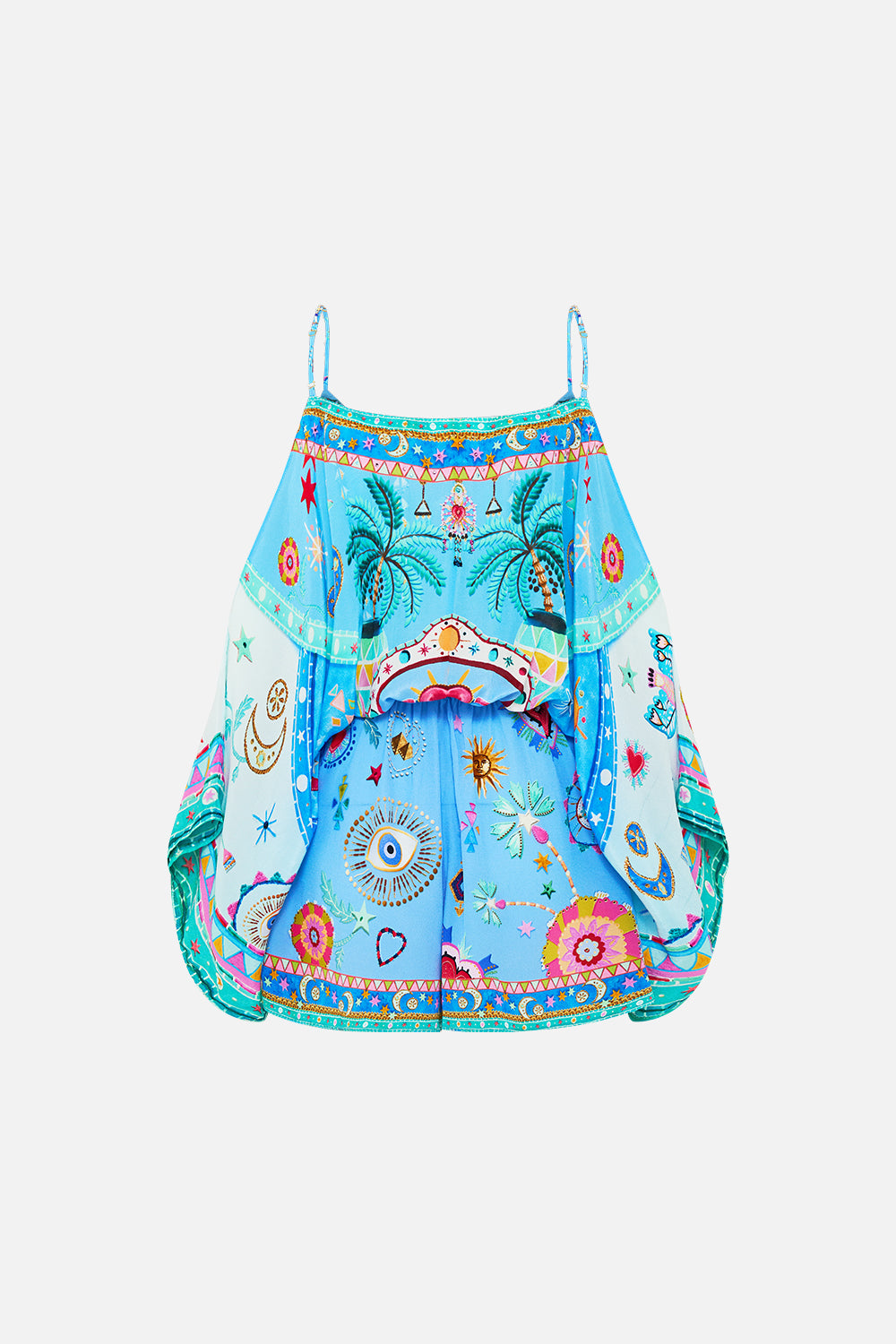 DROP SHOULDER PLAYSUIT A PAINTED VILLAGE