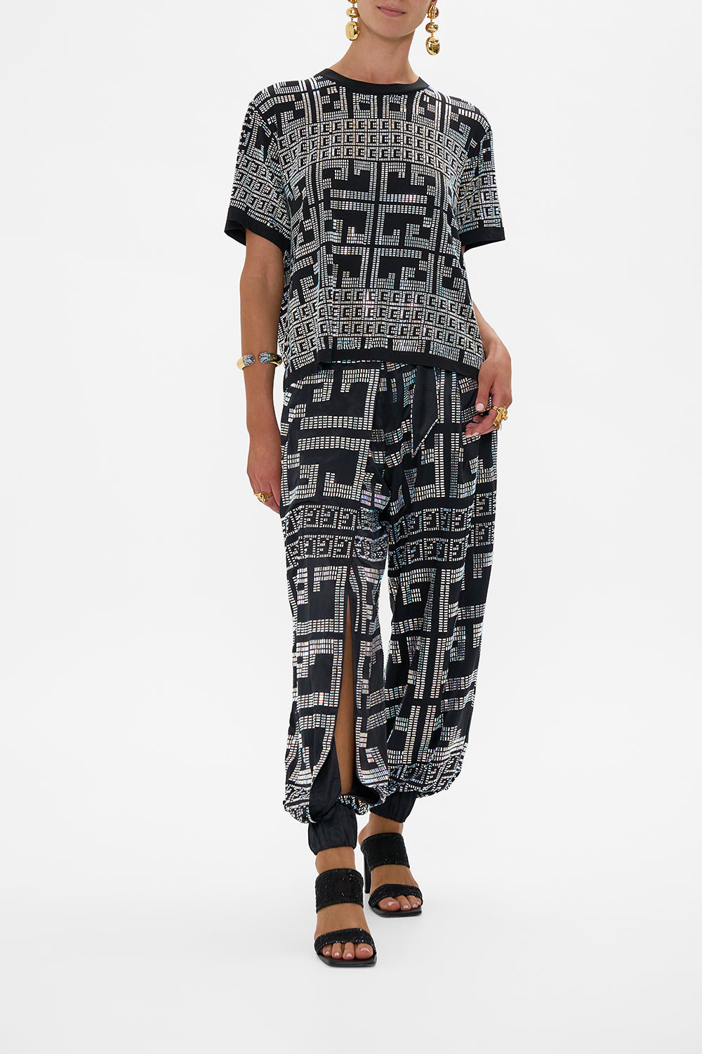 CAMILLA Classic Tee in Read My Glyphs print