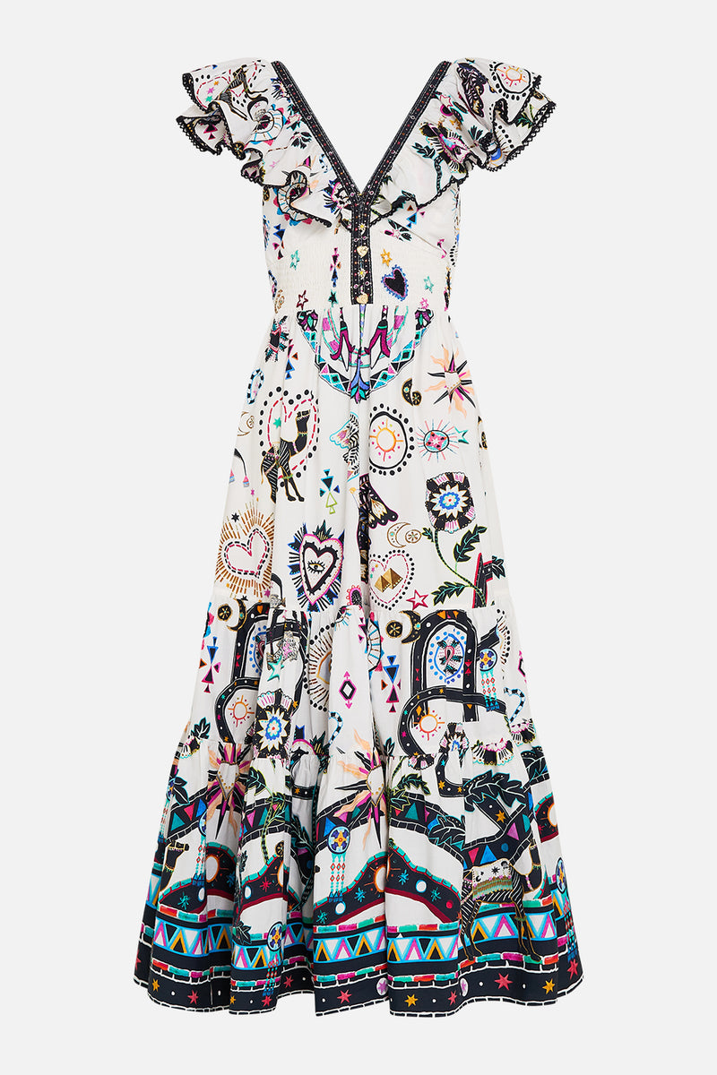 Tiered Swing Mini Dress A Tiled Wonderland - Camilla main image 0