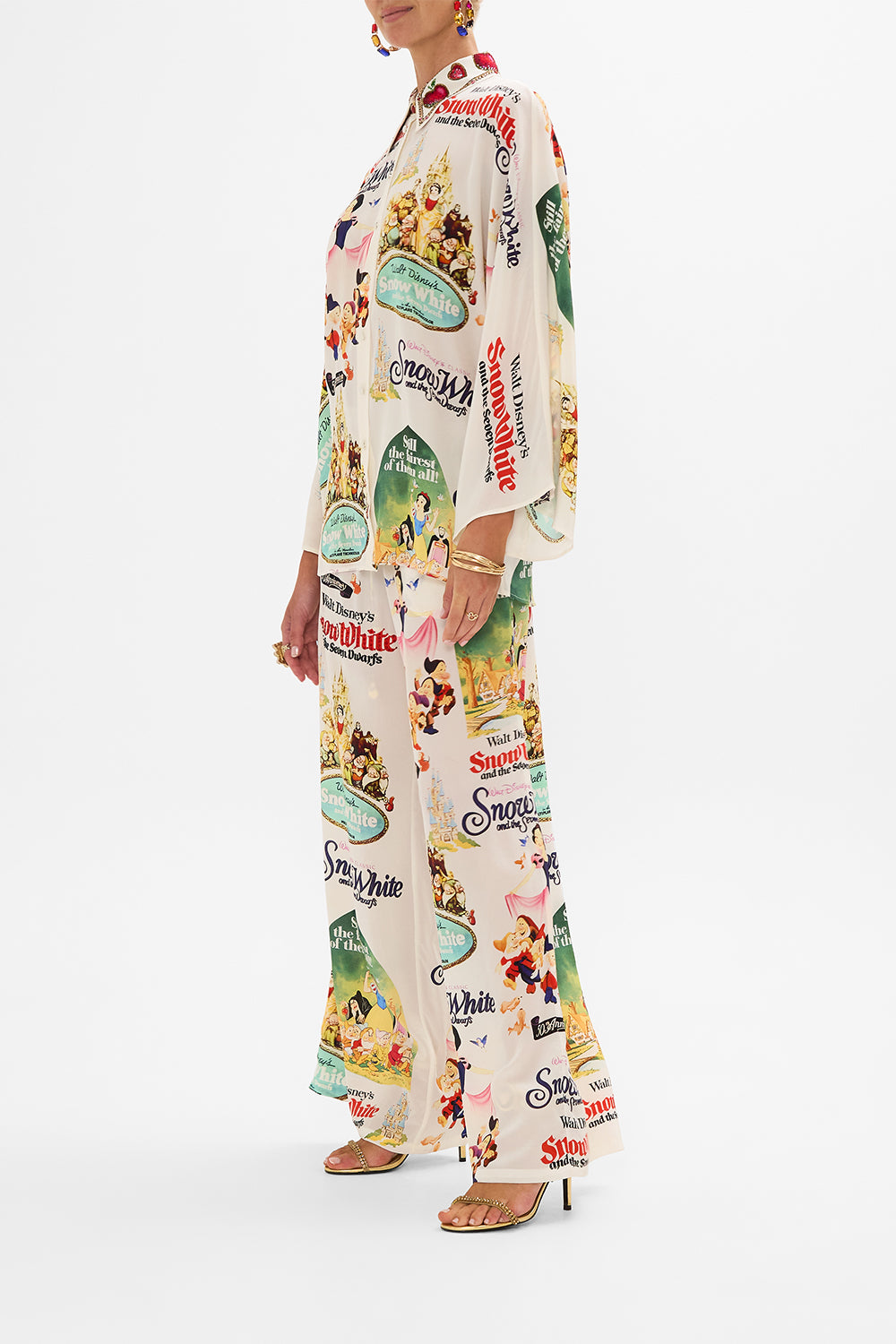 Disney CAMILLA silk blouse in Princess in Print