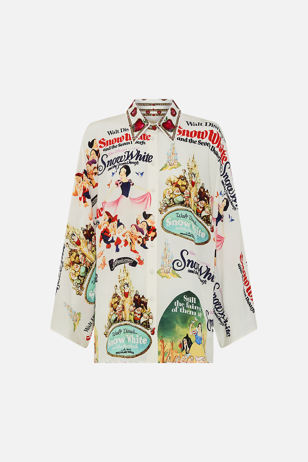 Disney CAMILLA silk blouse in Princess in Print