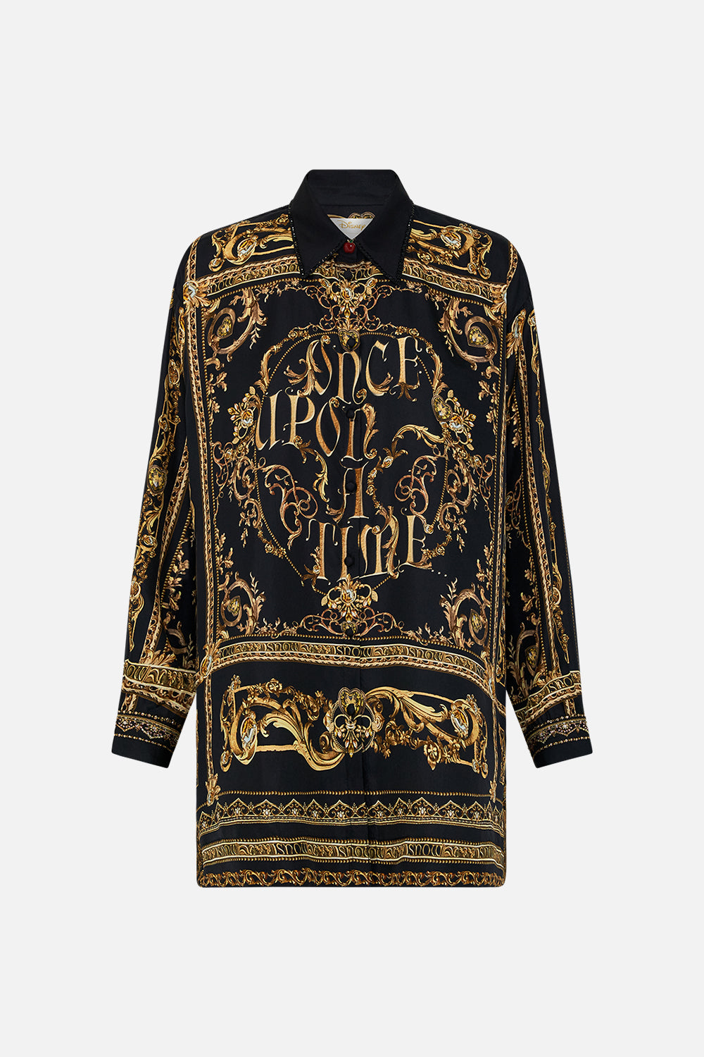 Disney CAMILLA silk shirt in Once Upon A Time print