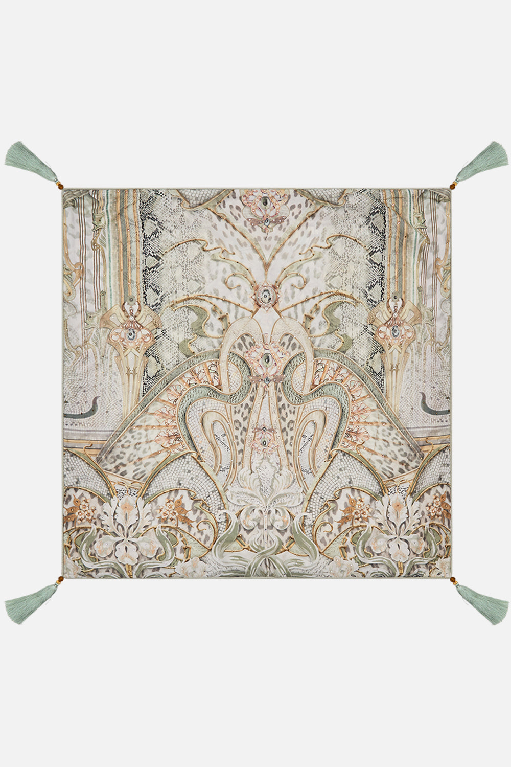 Villa CAMILLA large square cushion in Ivory Tower tales