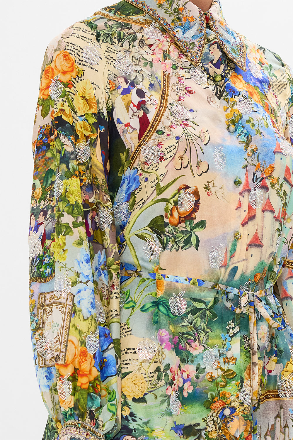 Disney CAMILLA silk shirt dress in the Kindest One Of All print