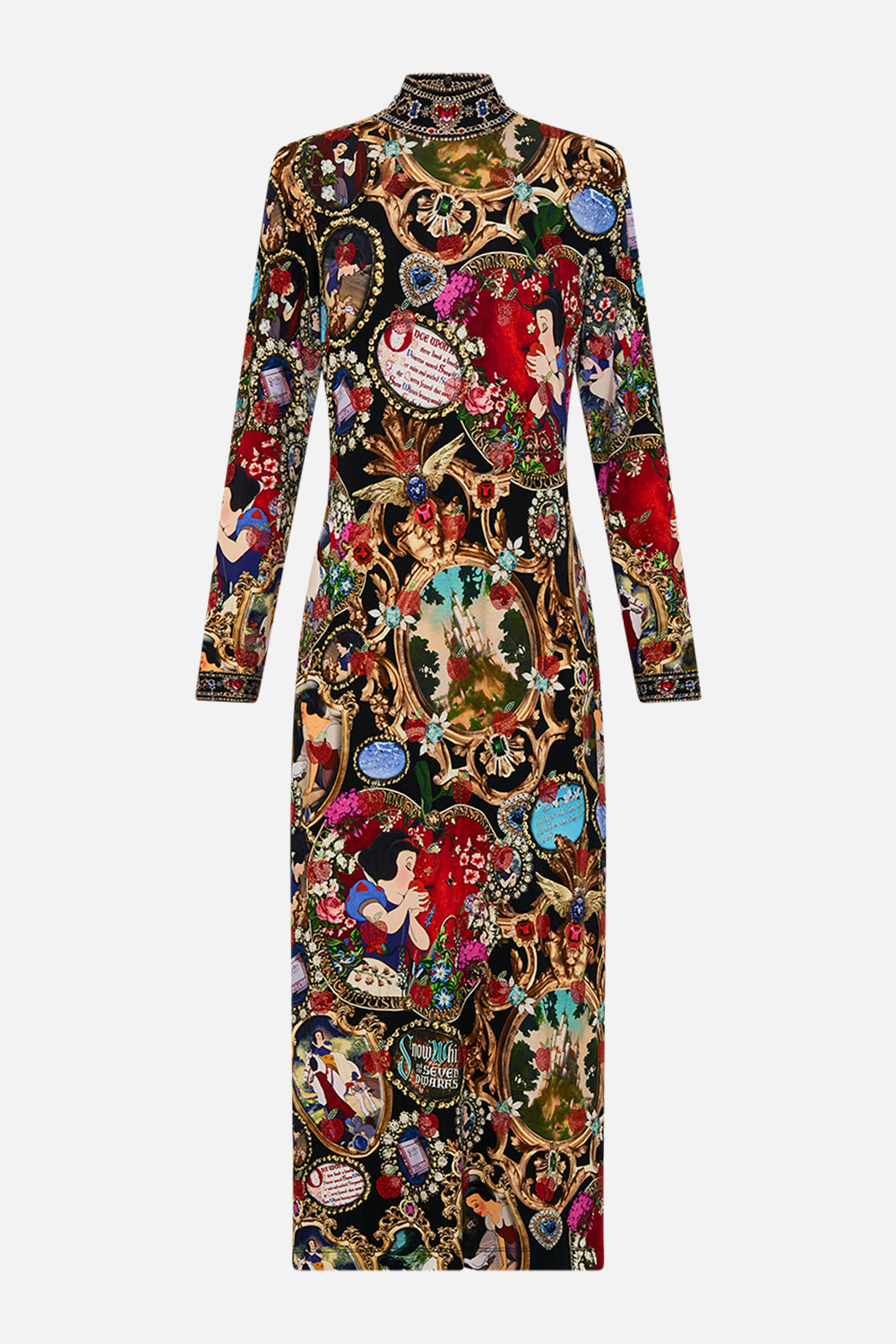 Disney CAMILLA jersey turtleneck in Happily Ever After print