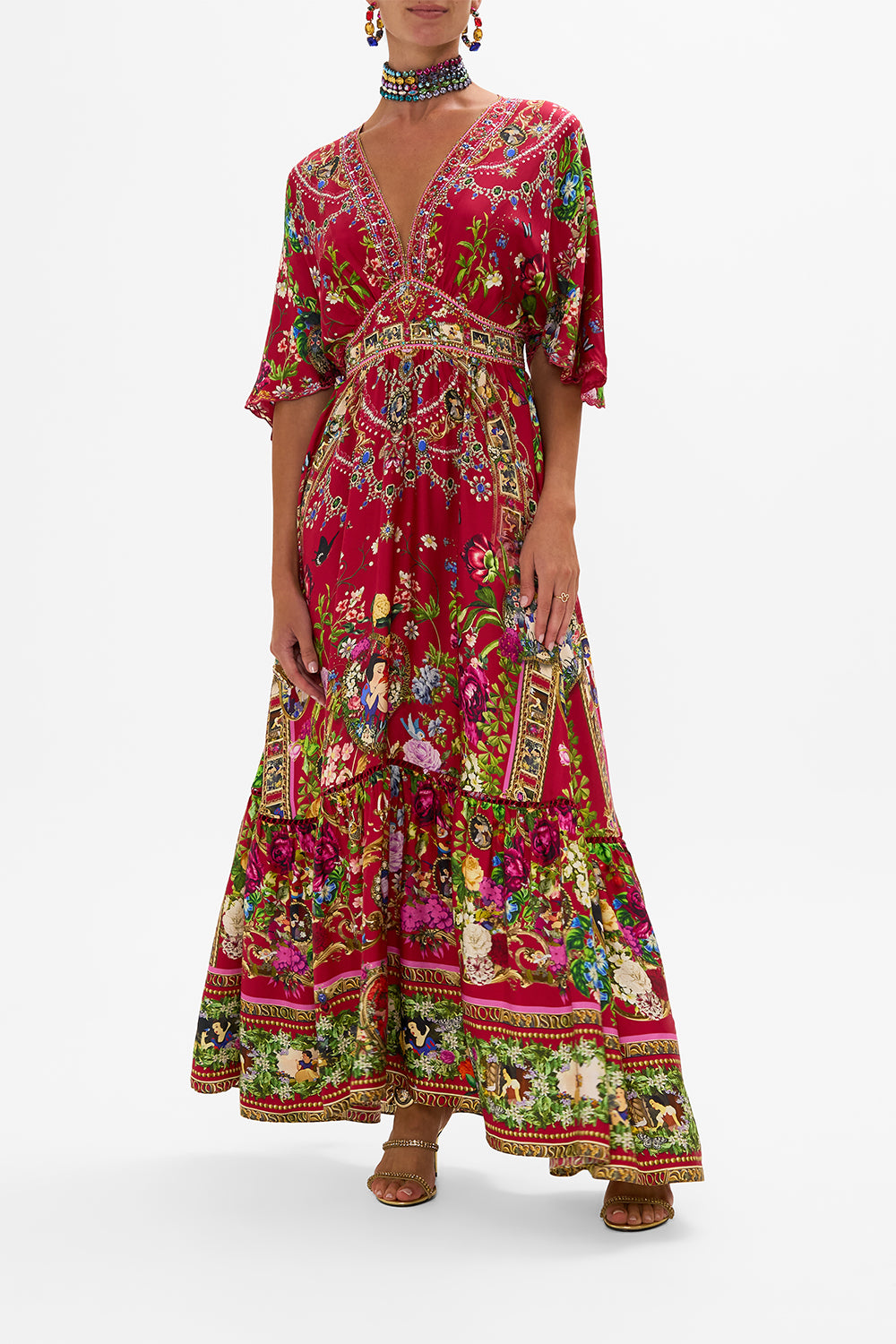 Disney CAMILLA ruffle dress in Just One Bite Snow White print