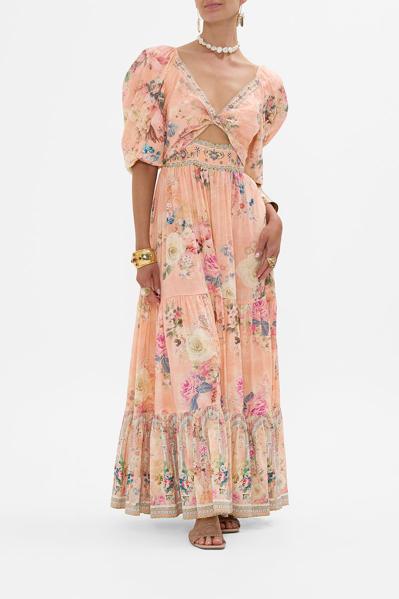 UAUA - tiered dress - camello