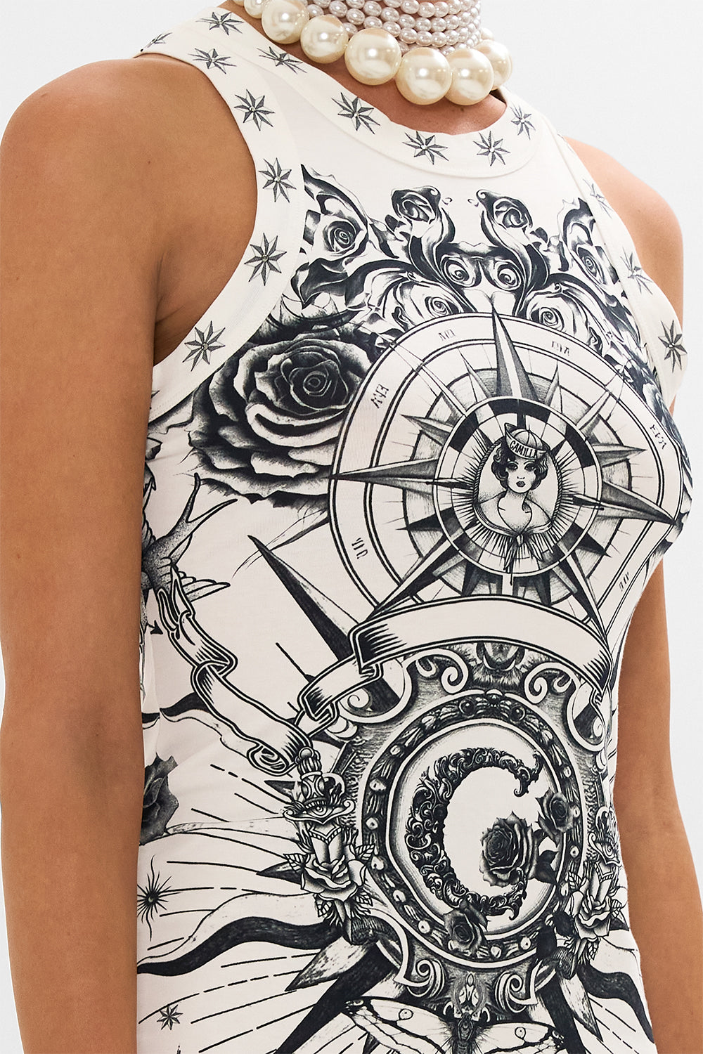 JERSEY TANK DRESS TALES OF TATTOO