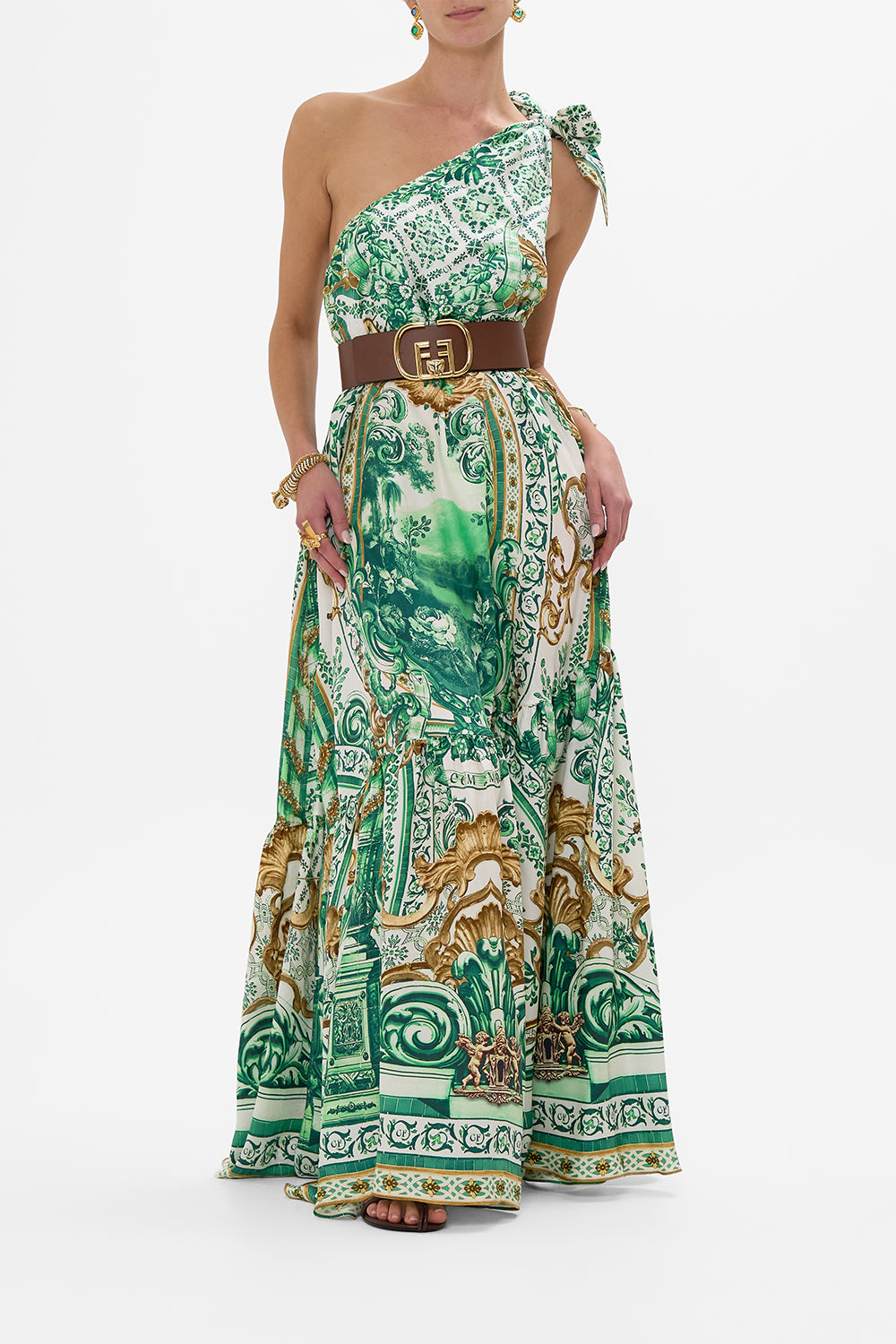 TIE ONE SHOULDER DRESS CORRIDOR OF CALM