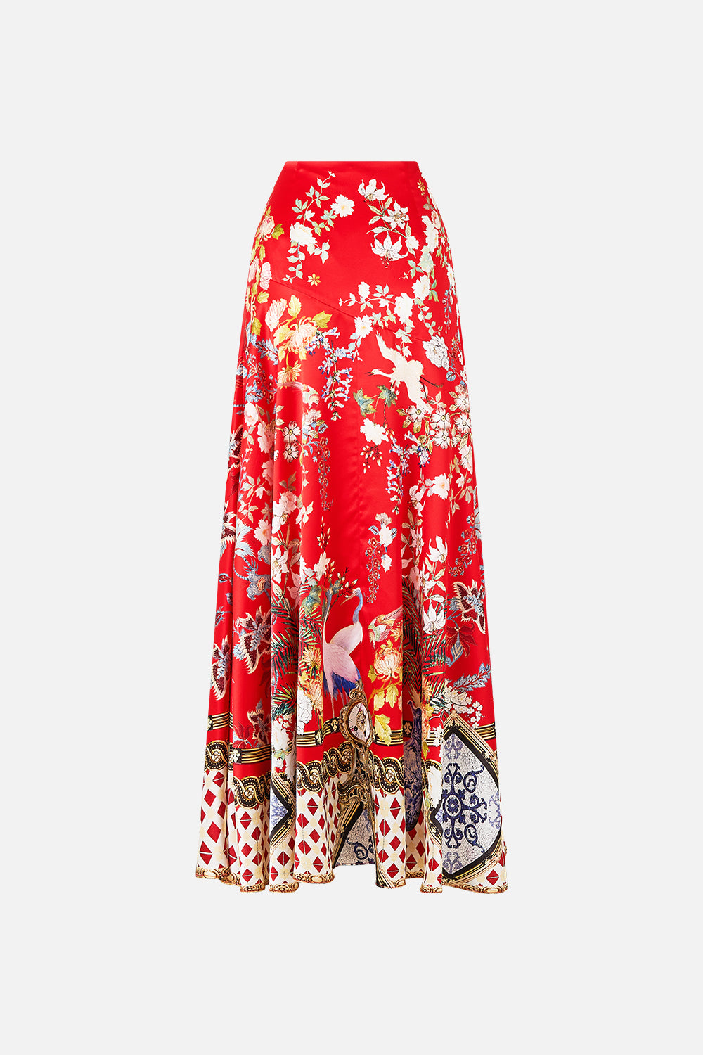 FLARED SKIRT WITH SPLIT LISBOA LUXE