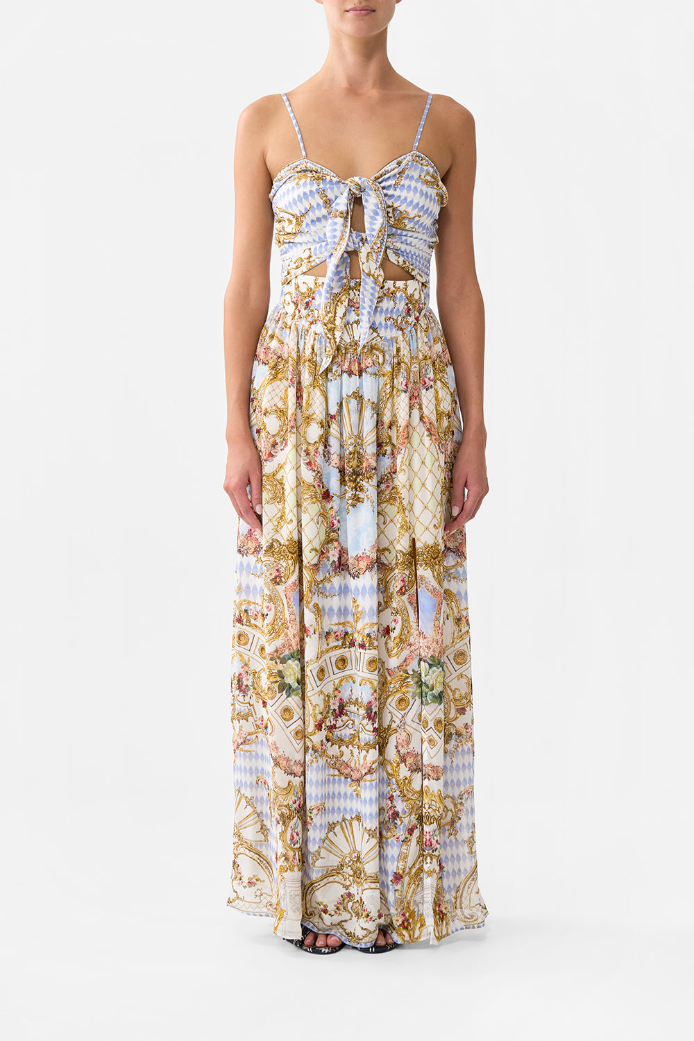 DOUBLE TIE FRONT DRESS THRONE GAMES