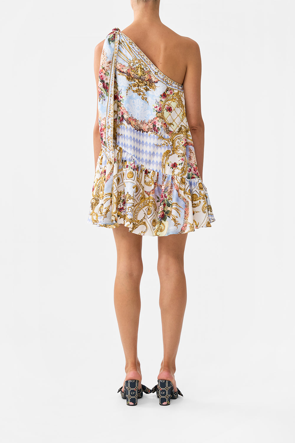 TIE ONE SHOULDER SHORT DRESS THRONE GAMES