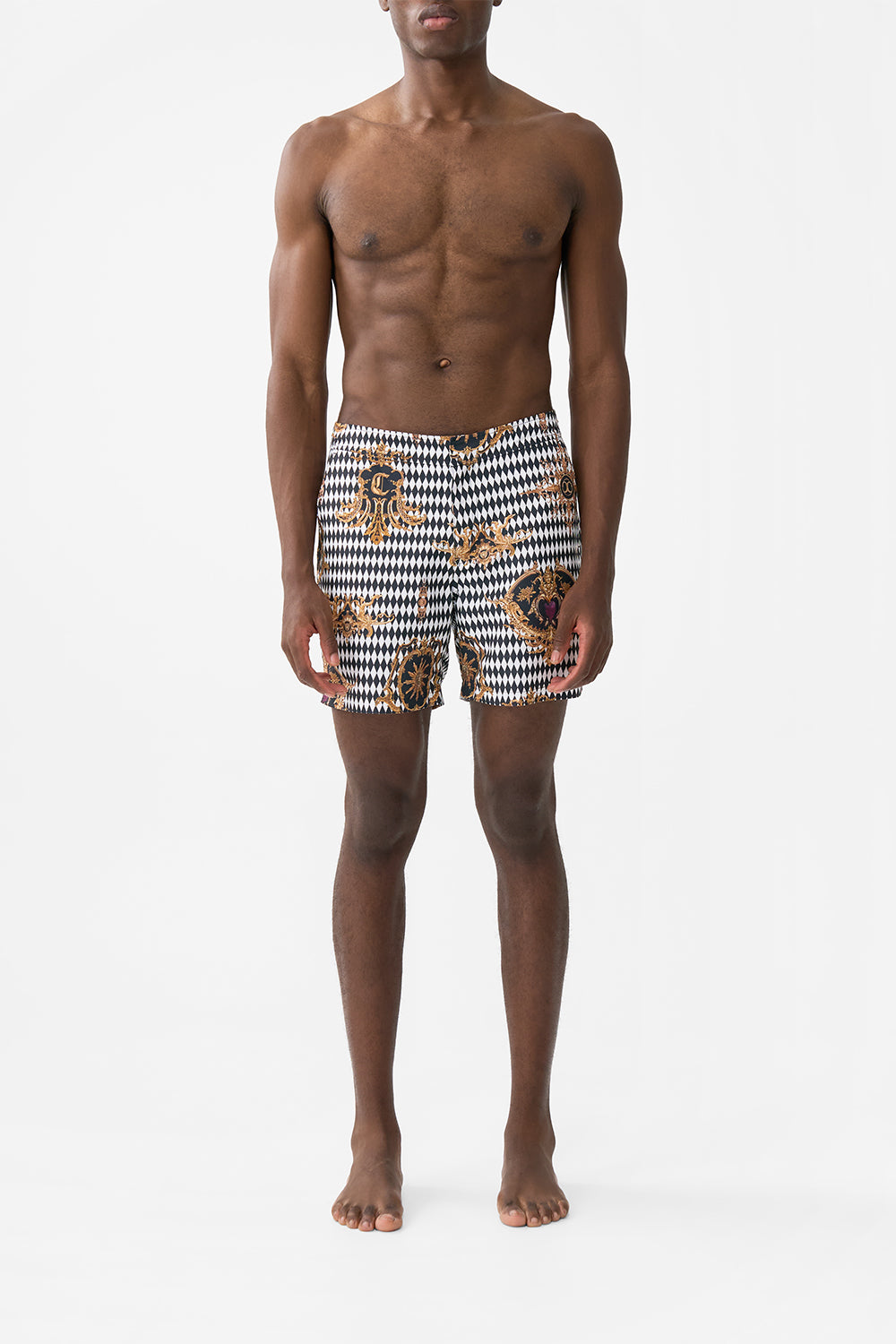 MID LENGTH SWIM SHORT MONARCHY MANIA