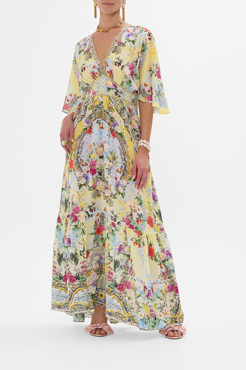 Flor Fantástica Long Frill Dress