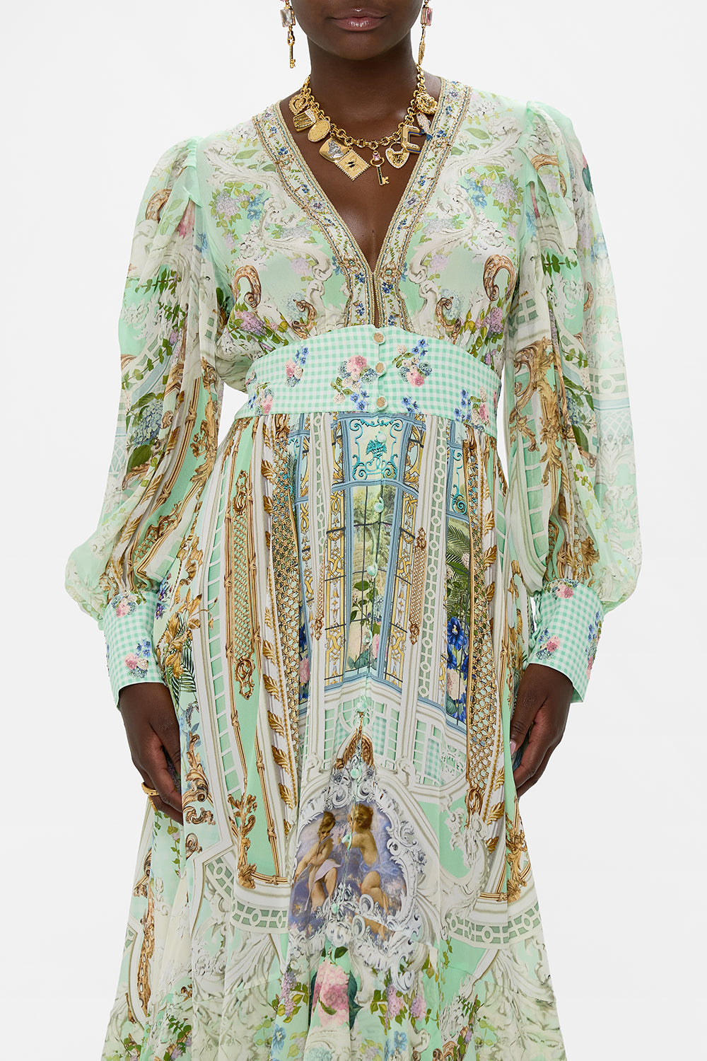 LONG BUTTON FRONT DRESS PESTANA PANORAMA