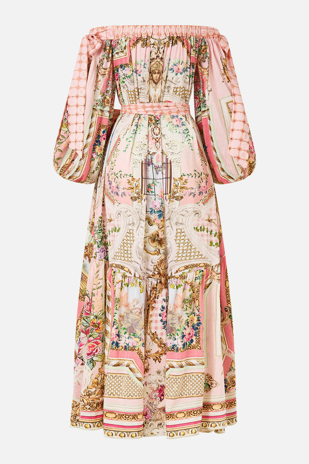 BOW SLEEVE MAXI DRESS LISBON LULLABY