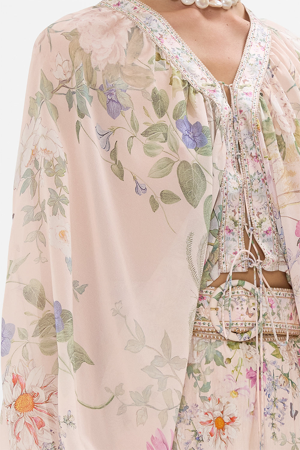 LACE UP FRONT BLOUSON SLEEVE BLOUSE PALACIO PLAYGROUND