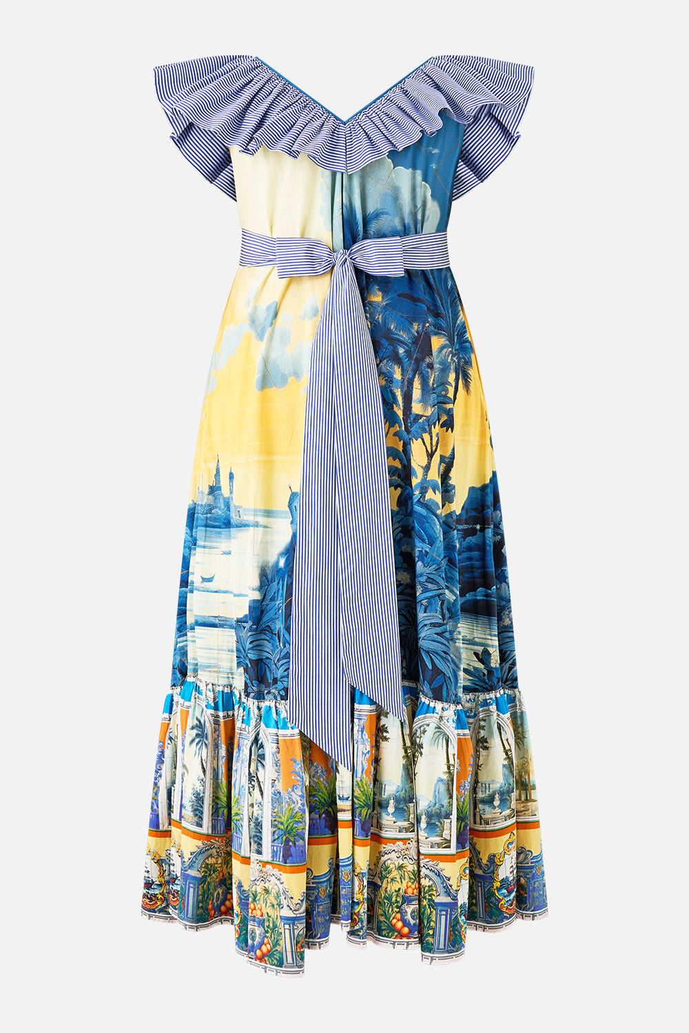 FRILL NECK DRESS WITH HARDWARE SONG OF SAINT ANTHONY