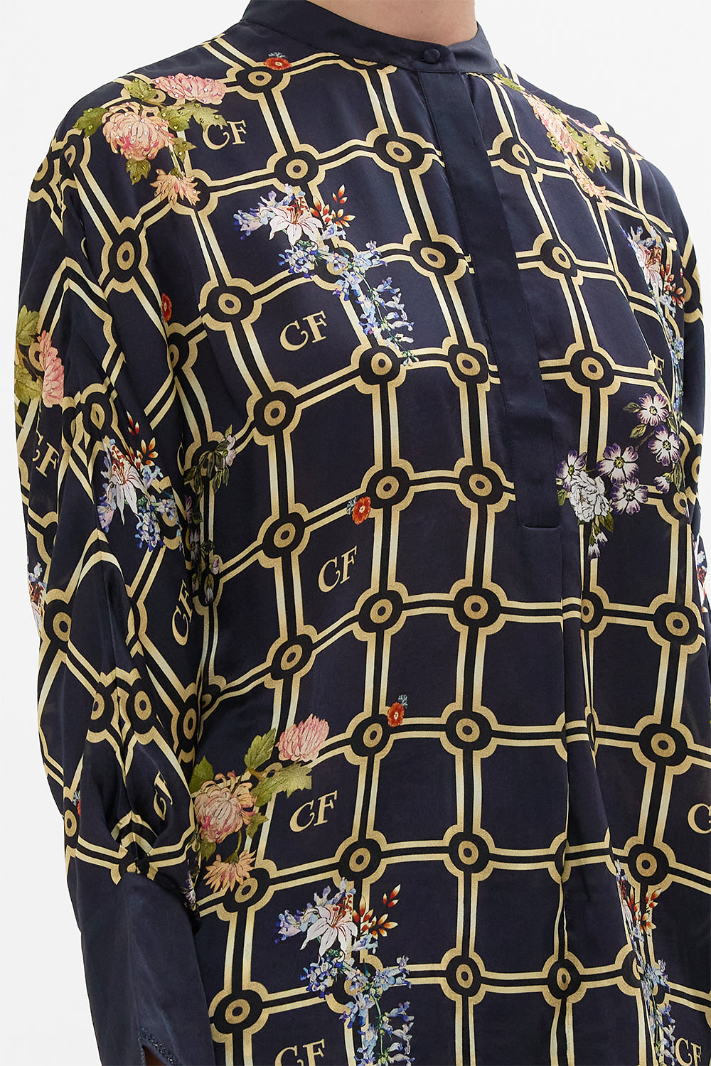 RELAXED PLACKET DETAIL SHIRT PALACIO POETRY