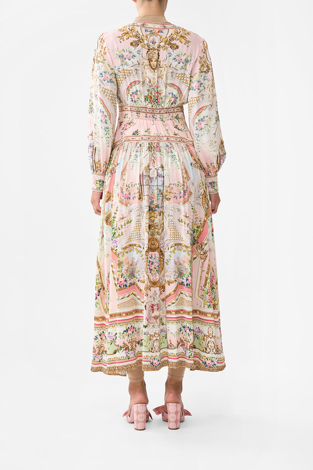 BUTTON THROUGH DRESS WITH EXTENDED WAISTBAND LISBON LULLABY