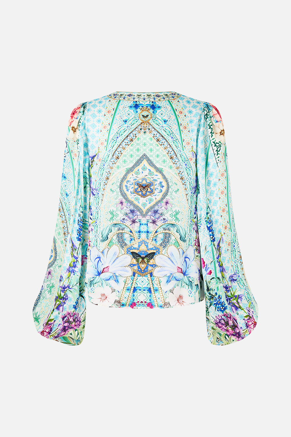 V-NECK BLOUSON SLEEVE BLOUSE SUNRISE IN SINTRA