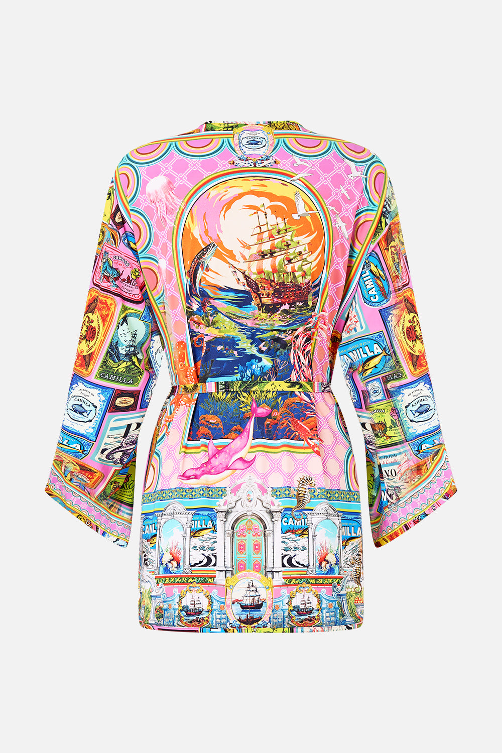 LONG SLEEVE SHORT ROBE SALTY SPLENDOUR