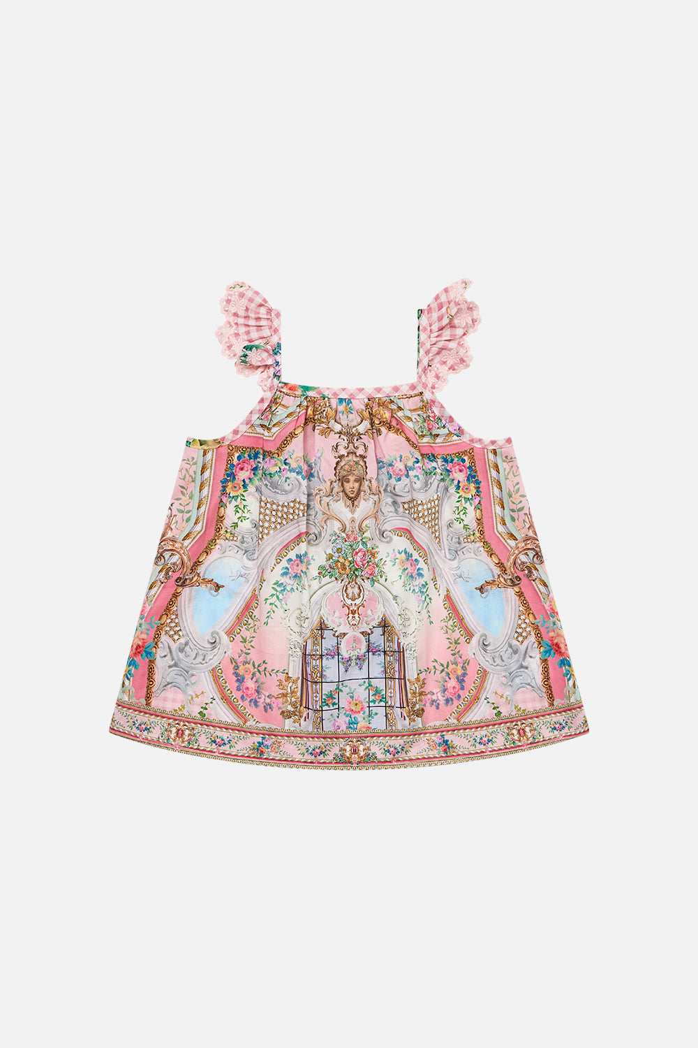 CAMILLA Babies Dress With Frills in Lisbon Lullaby print