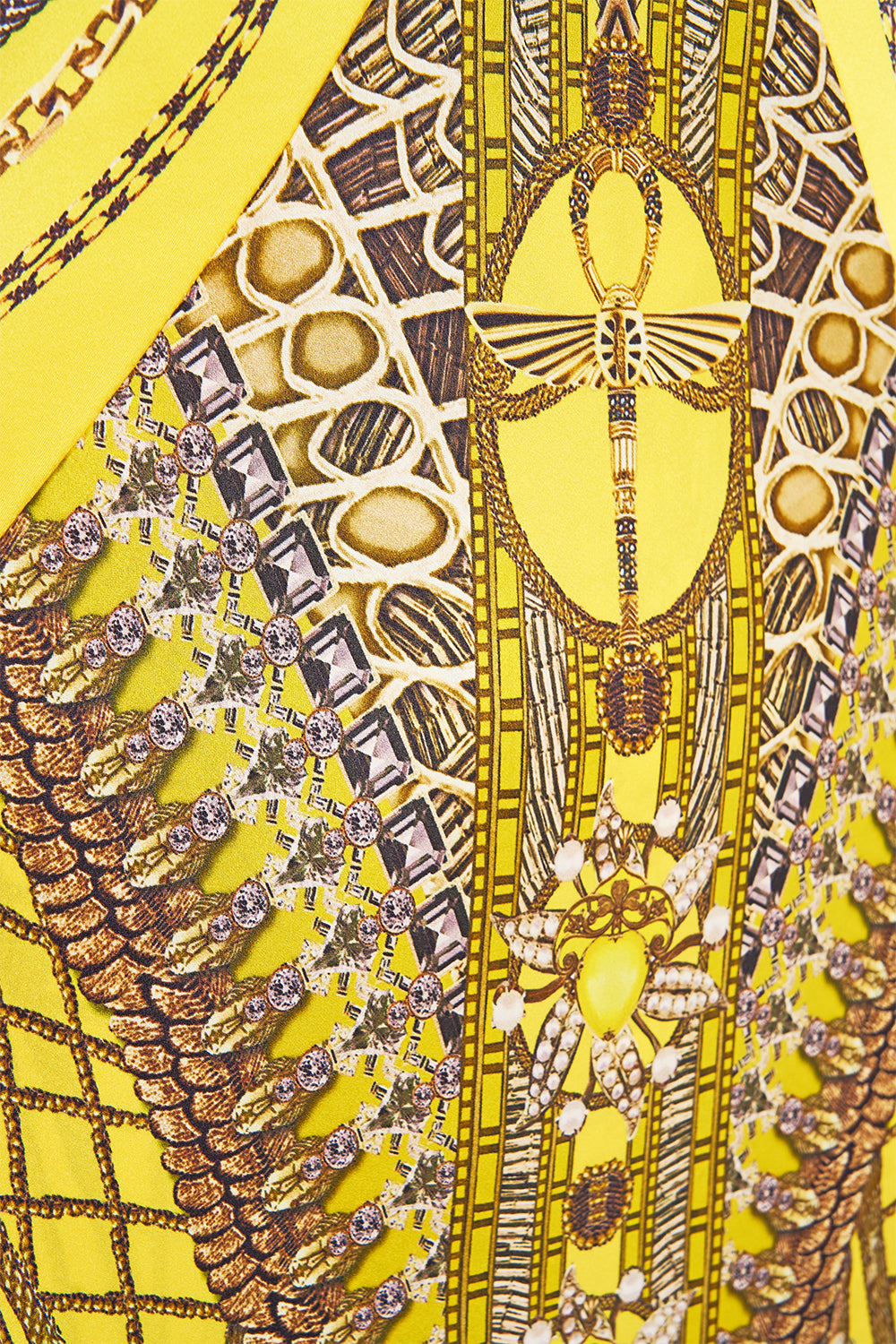 EXTENDED SHOULDER DRESS WITH T BACK SHRINE OF SUNSHINE