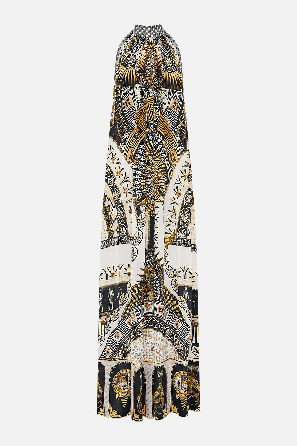 TIE NECK LONG DRESS TEMPLES OF DENDARA