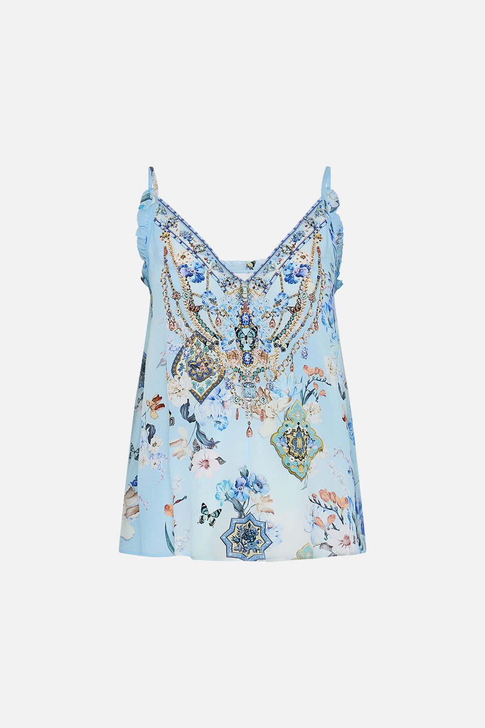 GATHERED CAMI WITH ADJUSTABLE STRAPS AL MANIAL PALACE MEMOIRS