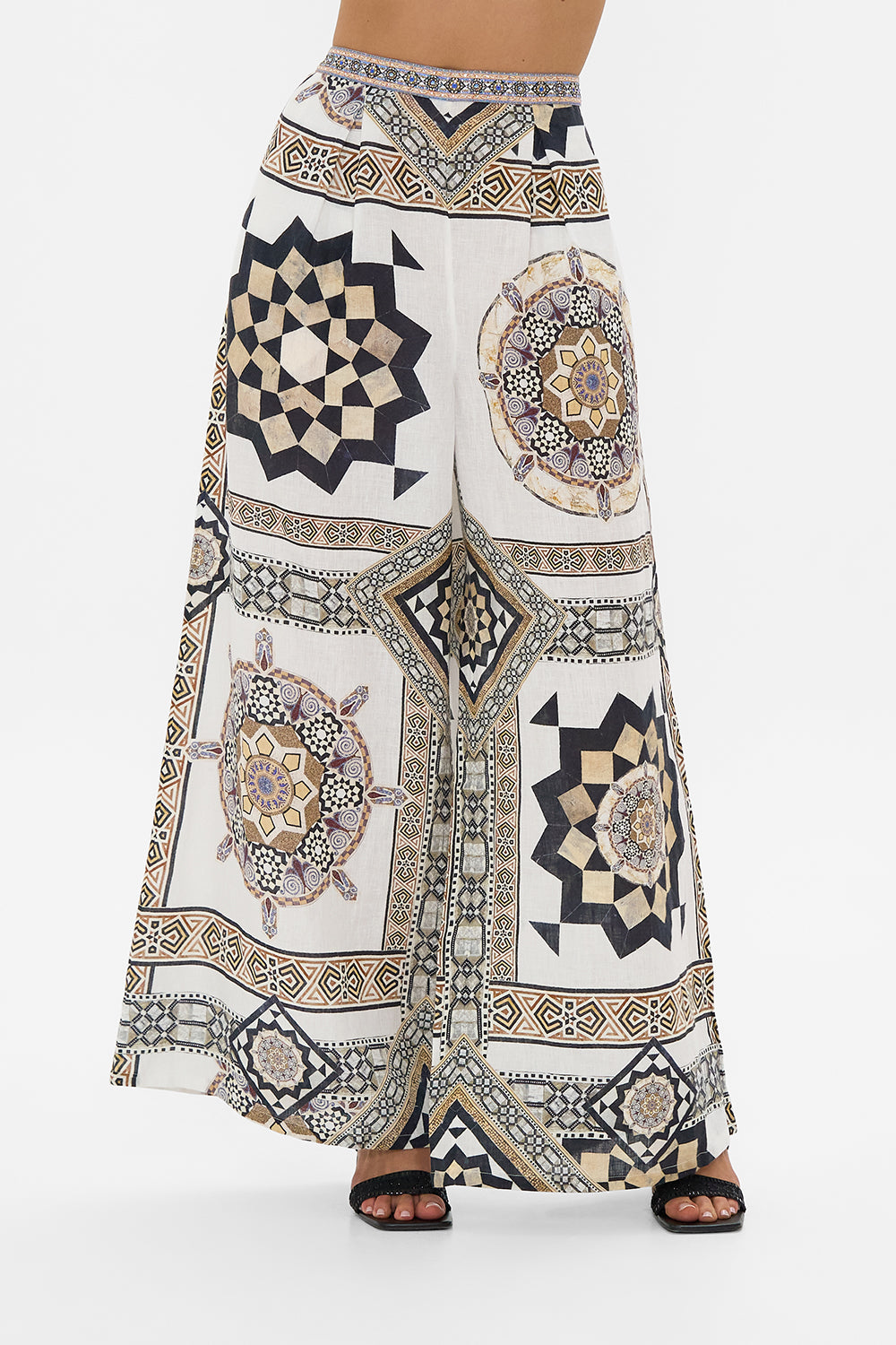 TUCK FRONT PANT TILE STYLE