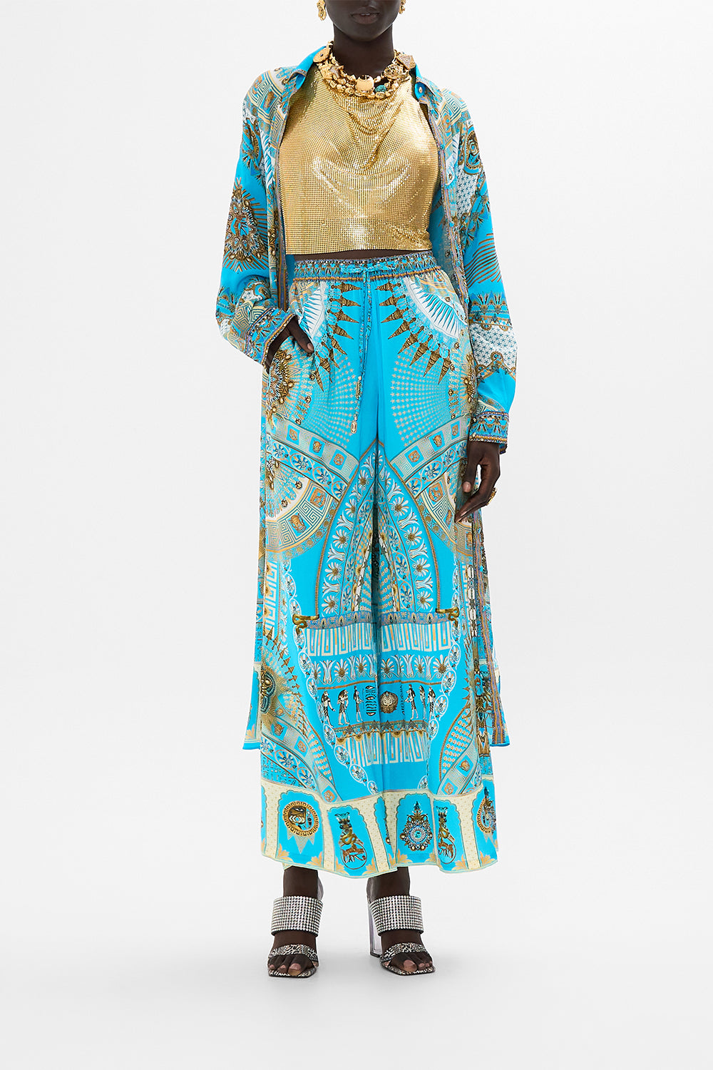 CAMILLA Lounge Pant in Temple of Light Print.