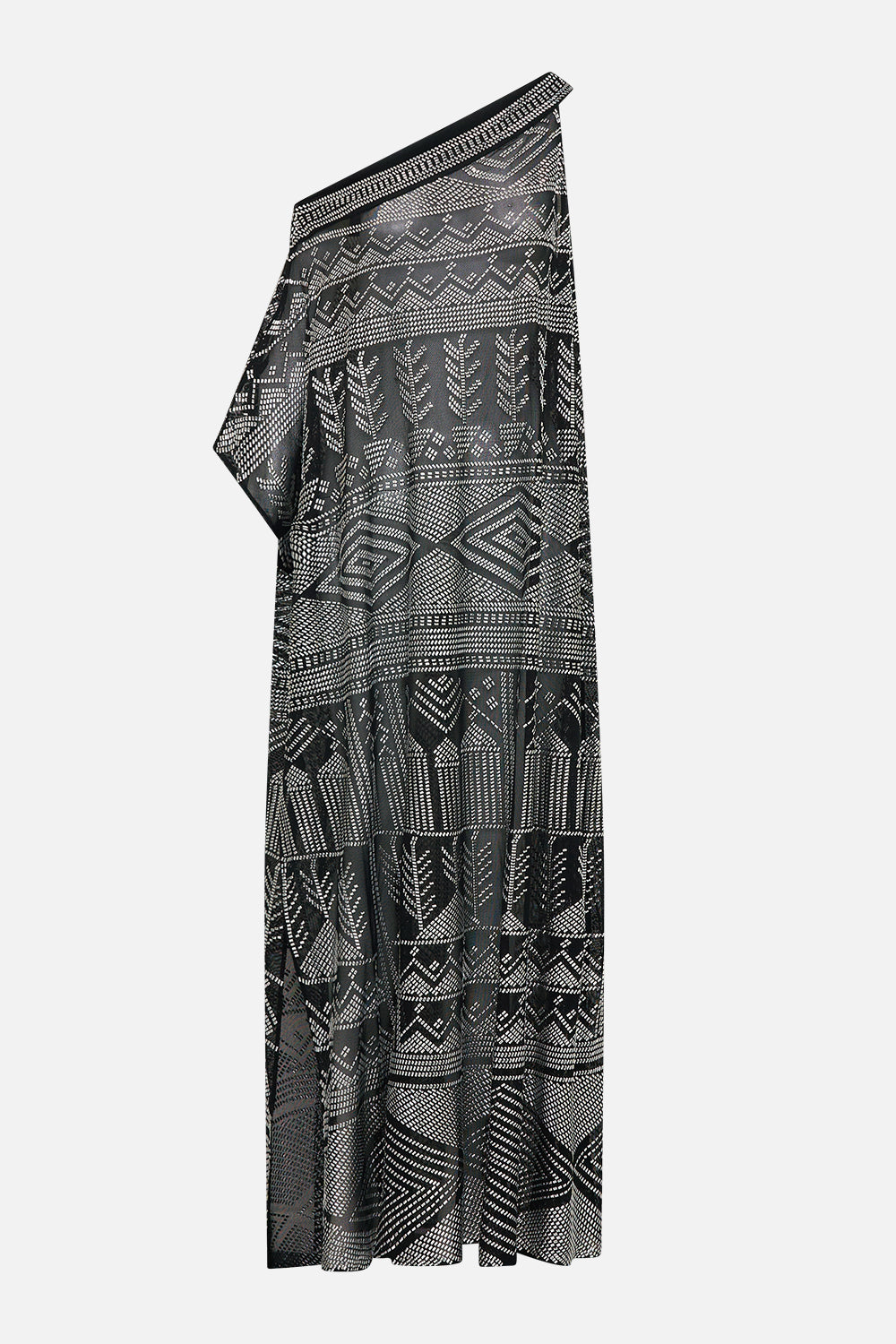 ONE SHOULDER KAFTAN WITH NECKBAND THE EGYPT EFFECT