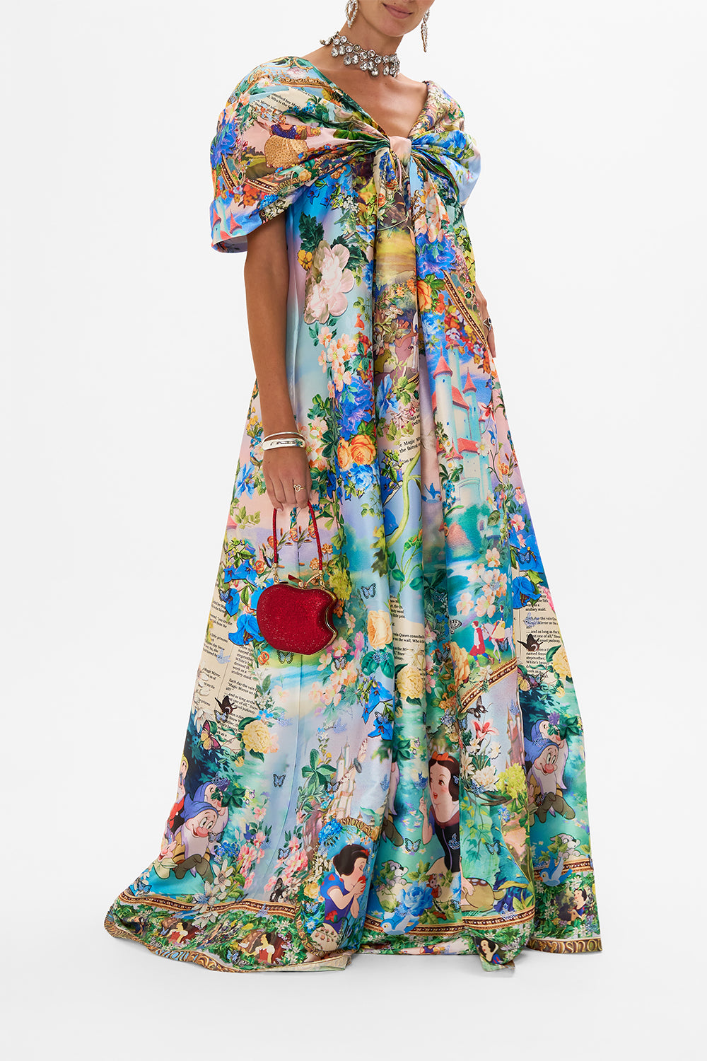 Disney CAMILLA crystal apple bag clutch in Just One Bite Snow White print