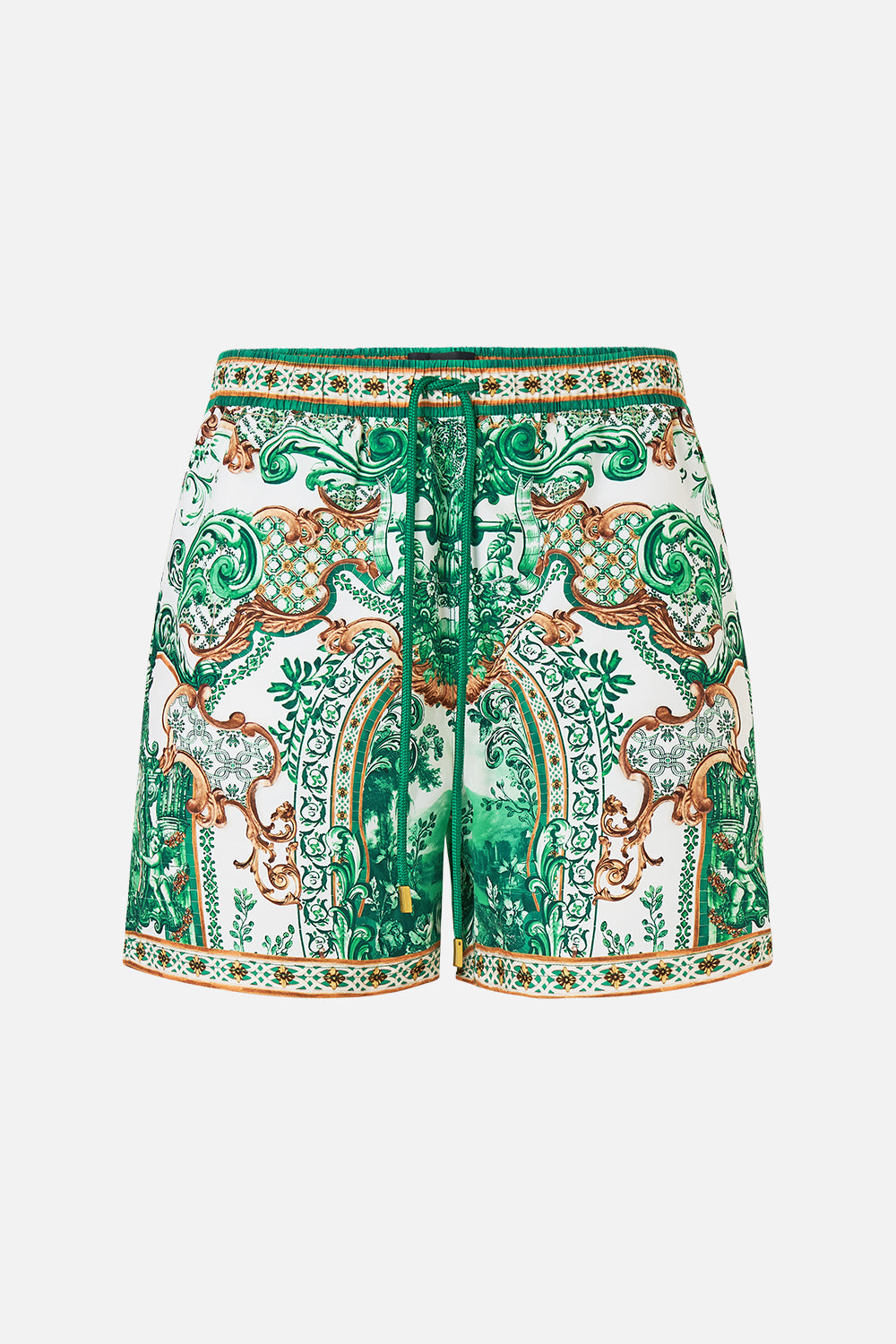 CAMILLA Mid Length Boardshort in Corridor Of Calm print