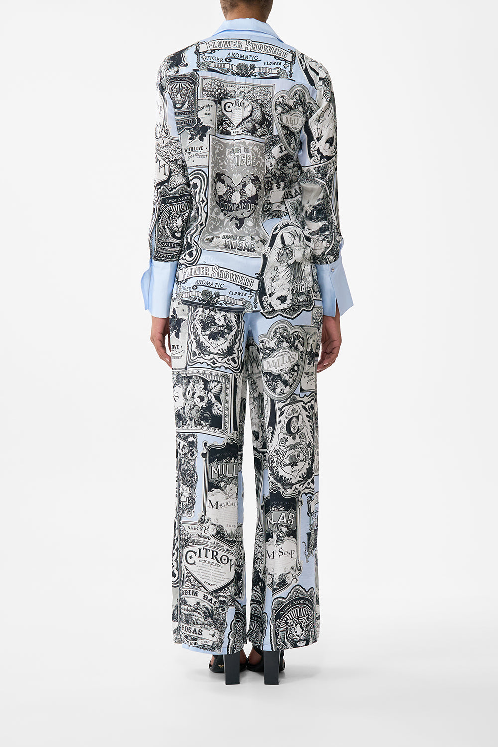 The CAMILLA Pyjama Shirt in our Perfumed In Porto print.