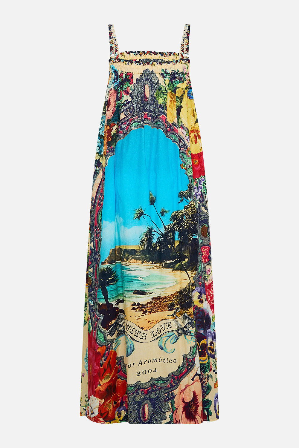 The CAMILLA Wide Strap Sundress in our Bathing Bombshell print.