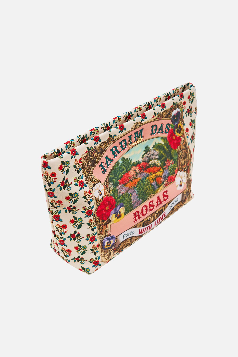 The CAMILLA Large Makeup Clutch in our Aromatic Amor print.