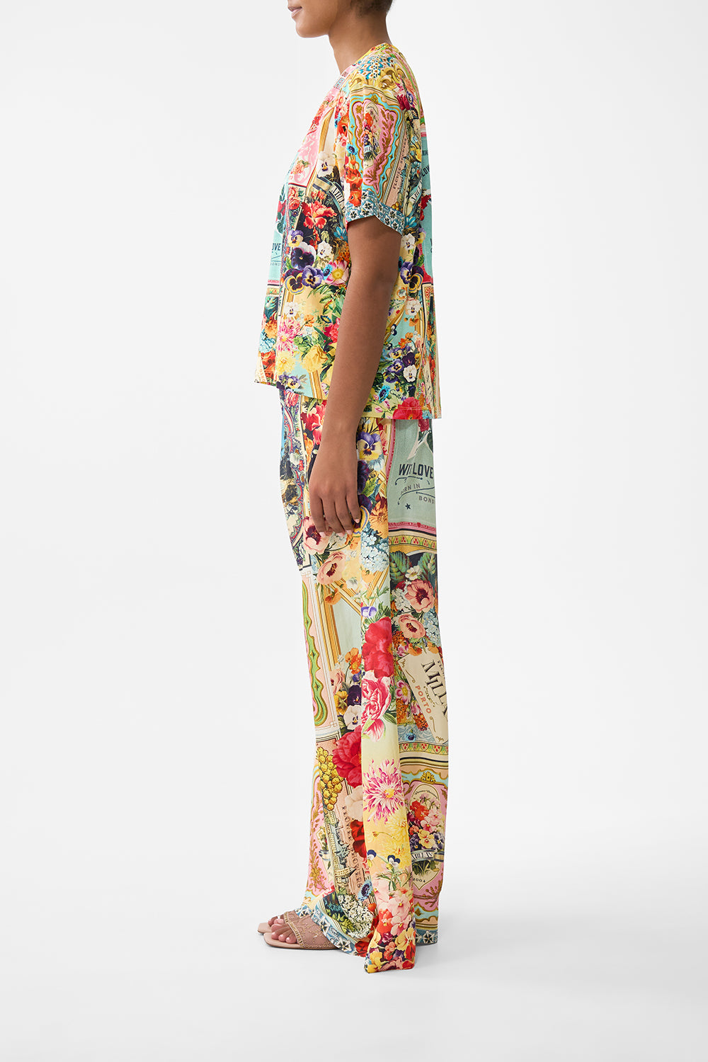 The CAMILLA Classic Tee - Multi in our Soap Opera print.