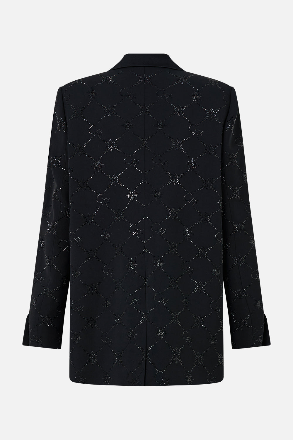 The CAMILLA Jacket With Sleeve Cut Out Detail in our Solid Black print.