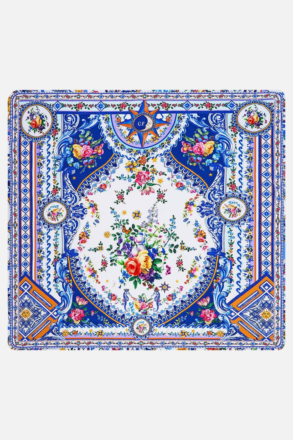 The CAMILLA Babies Square Blanket in our Tiles Darls print.