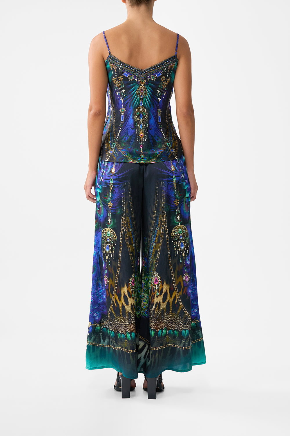 The CAMILLA V-Neck Bias Cami in our Dominican Decadence print.