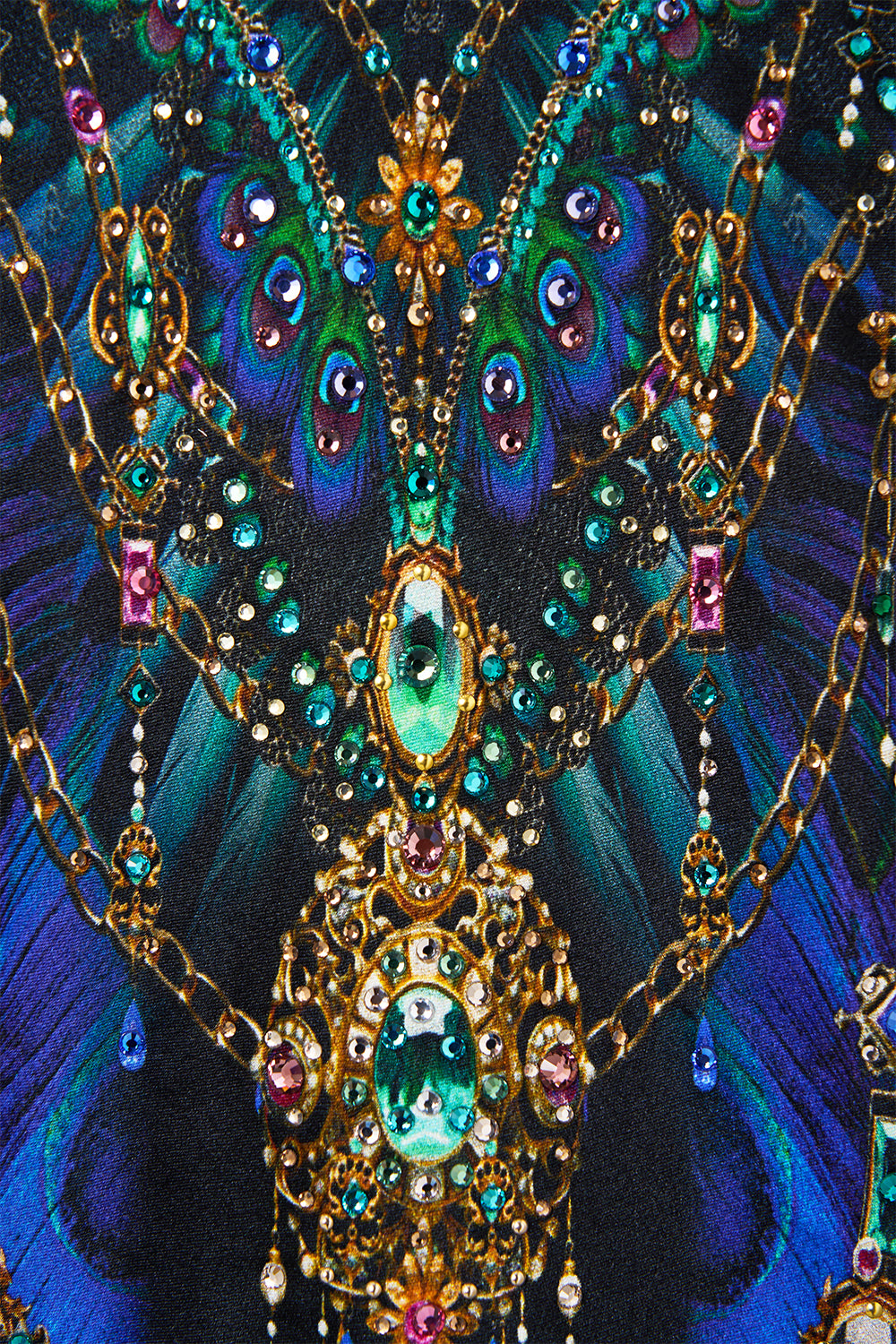 The CAMILLA V-Neck Bias Cami in our Dominican Decadence print.